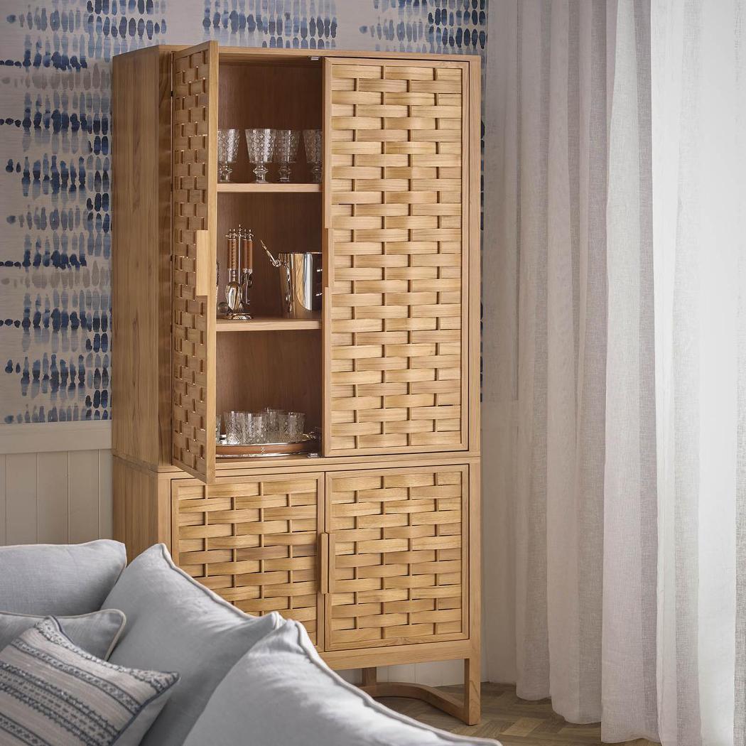 Weave 2 Door Hutch Natural
