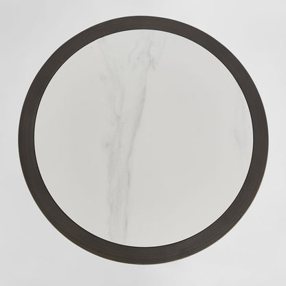 Gordon Drum Side Table
Black/White Stone