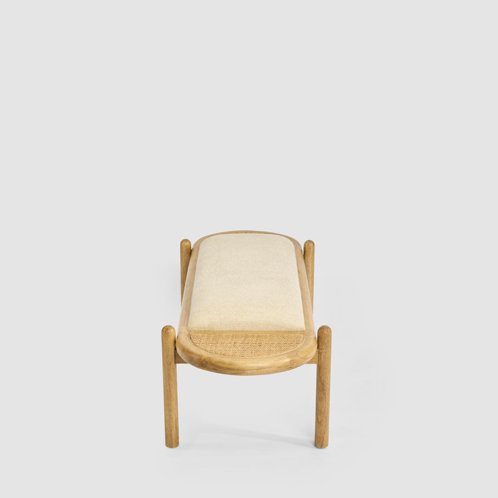 Coolum Bench with upholstered seat