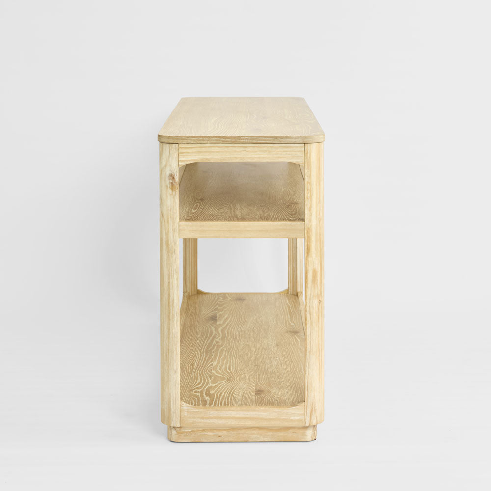 Fairfax Consol Table 1 Shelf Natural Whitewash