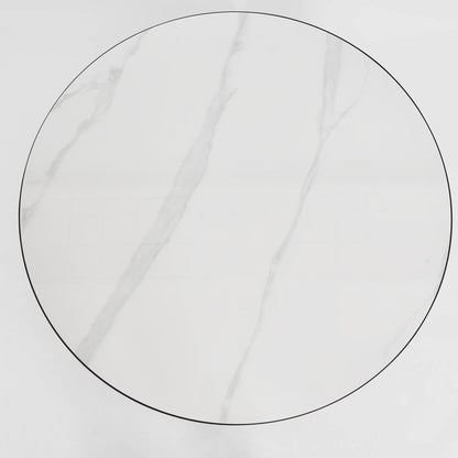 Palais Round Coffee Table Black & Ceramic