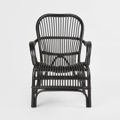 Seville Rattan Armchair Black