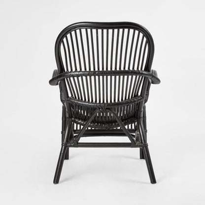 Seville Rattan Armchair Black