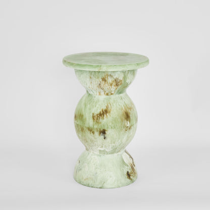 Alder Resin Side Table Green Onyx