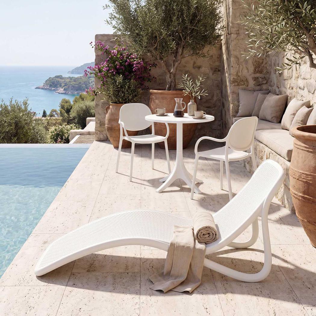 Arca Sunlounge All Weather White