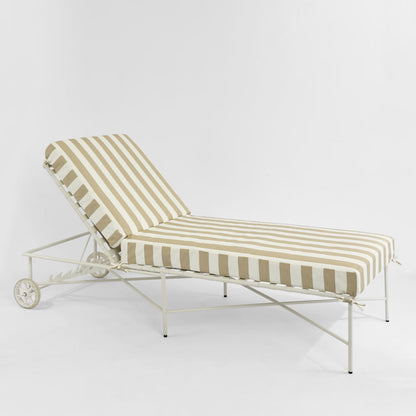 Sheffield Sunlounge Outdoor Taupe & White Stripe Cushion Only