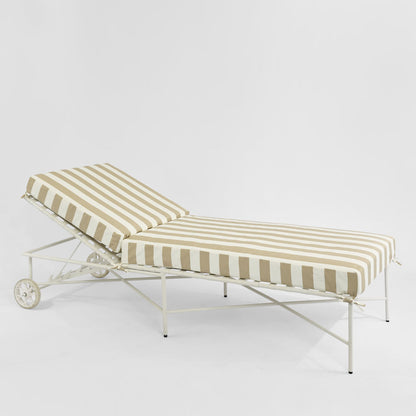 Sheffield Sunlounge Outdoor Taupe & White Stripe Cushion Only