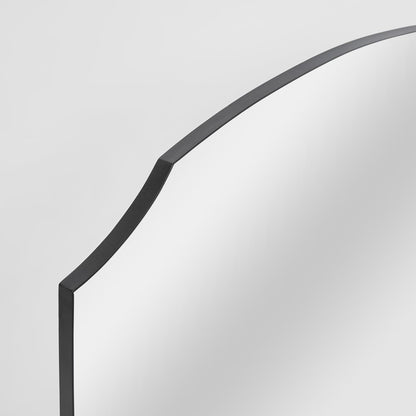 Manor Iron Mantel Mirror Black