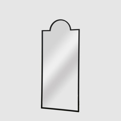 Montgomery Outdoor Iron Mirror Black