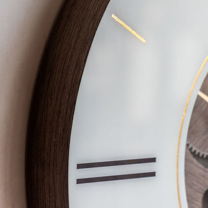 Thomas Kent Cogger Wall Clock Dark Walnut