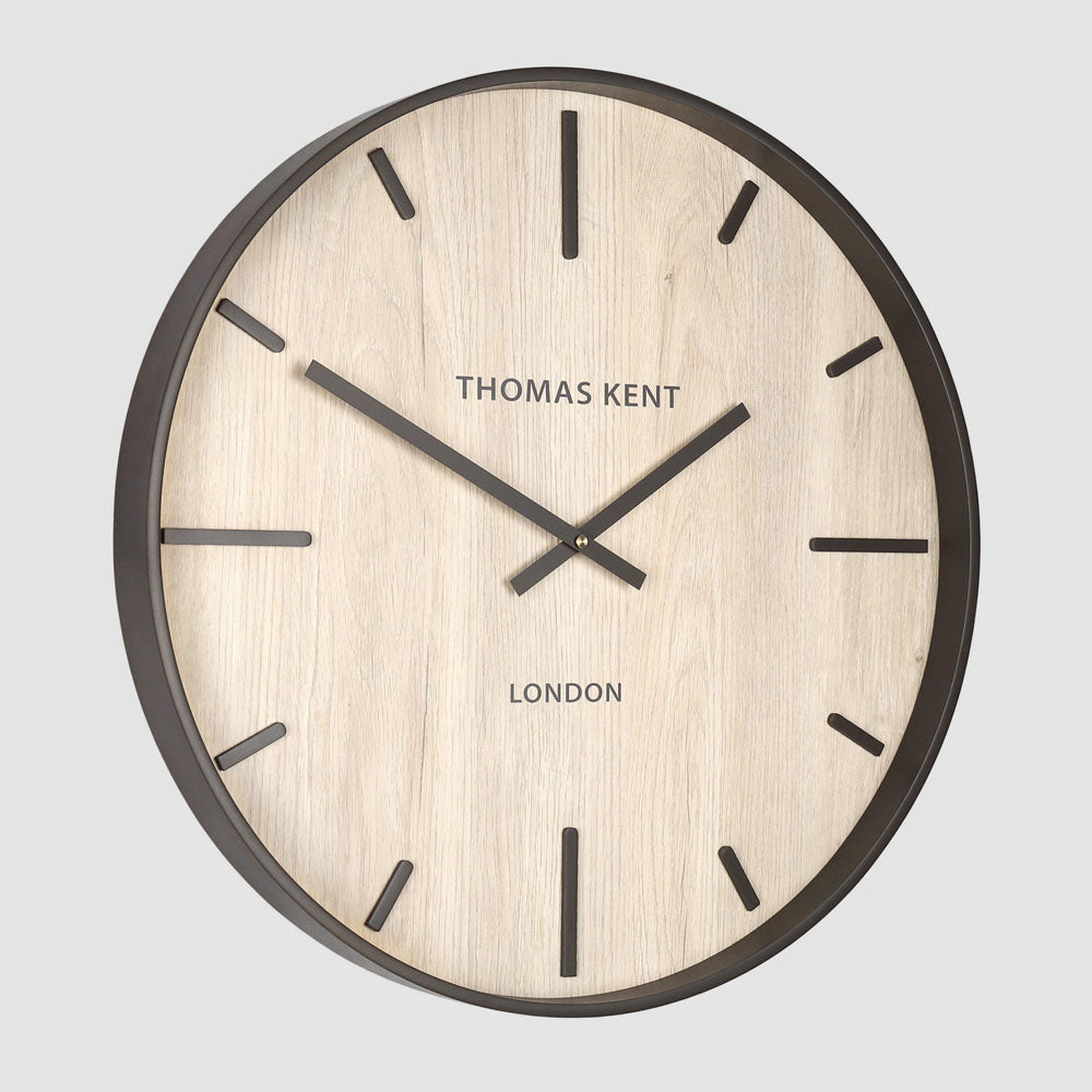 Thomas Kent Woodstock Wall Clock 50cm White/Oak