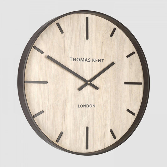 Thomas Kent Woodstock Wall Clock 50cm White/Oak