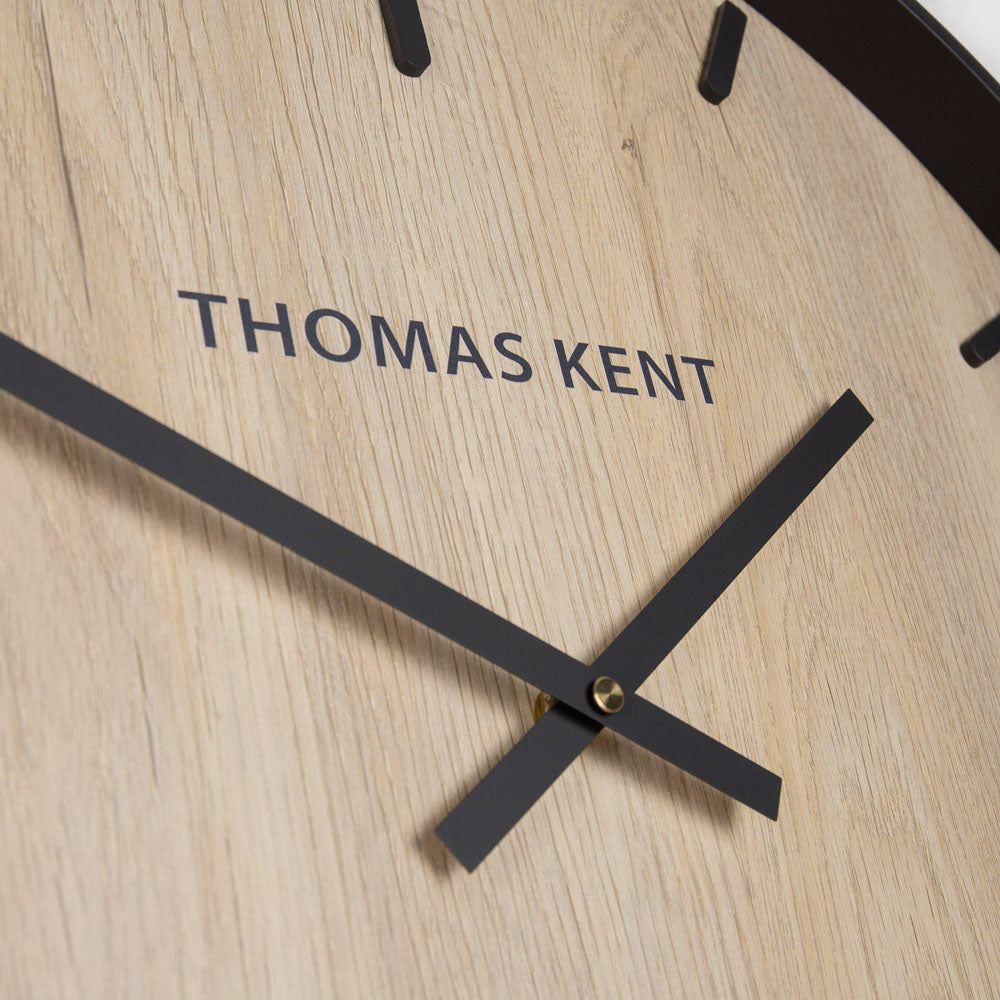 Thomas Kent Woodstock Wall Clock 50cm White/Oak