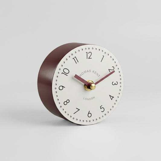 Thomas Kent Tumbler Mantel Clock 4" Spice