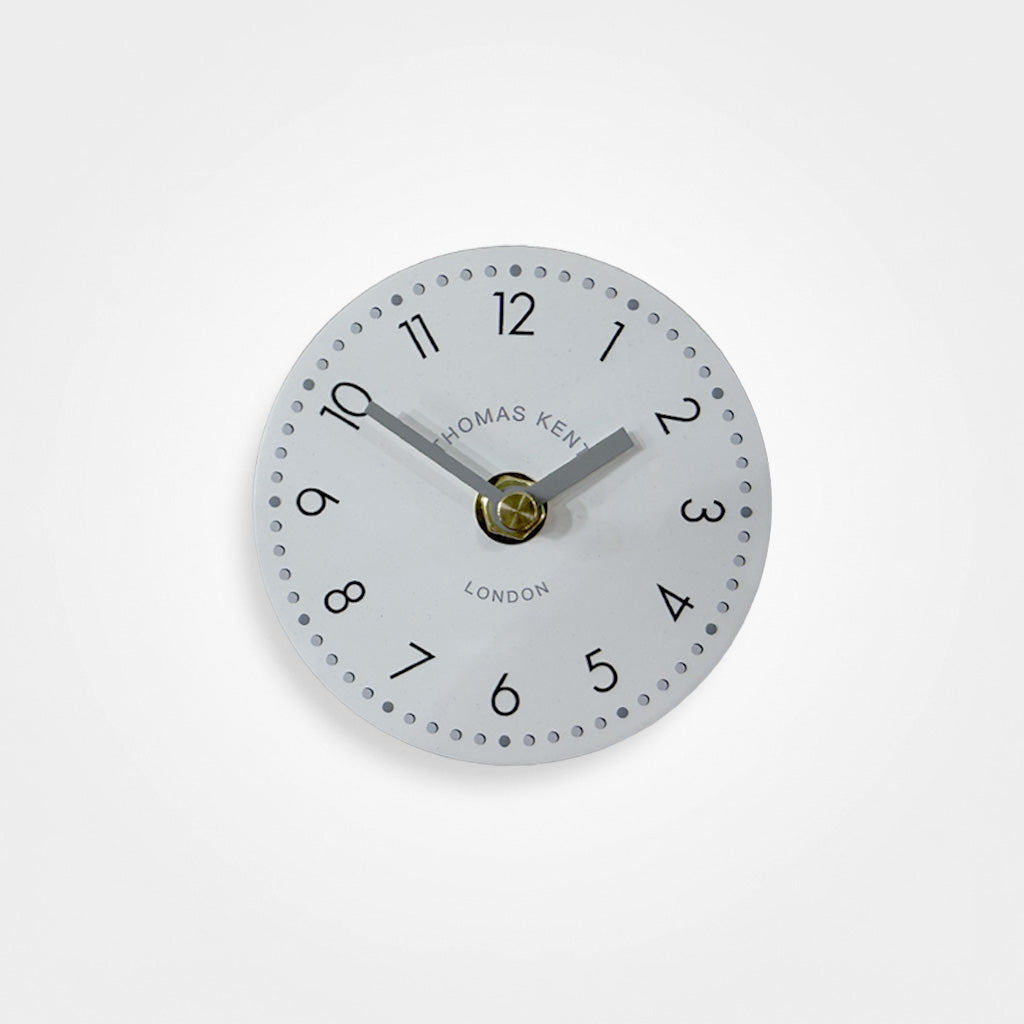 Thomas Kent Tumbler Mantel Clock 4" Smoke
