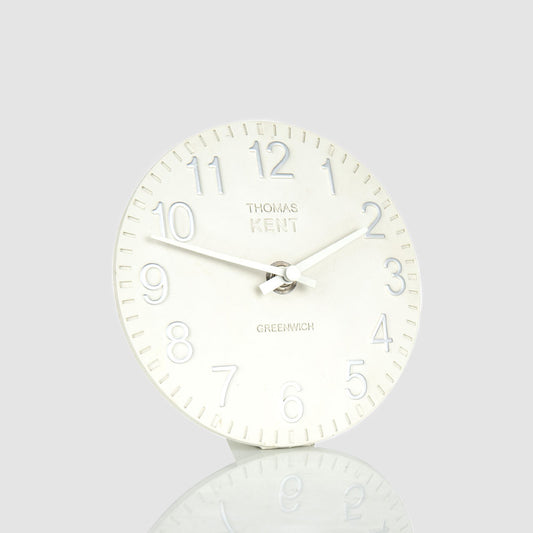 Thomas Kent Cotswold Clock 6" White