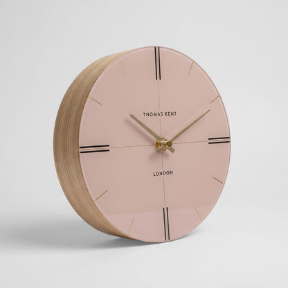 Thomas Kent Greenwich Mantel Clock Oak Stripe