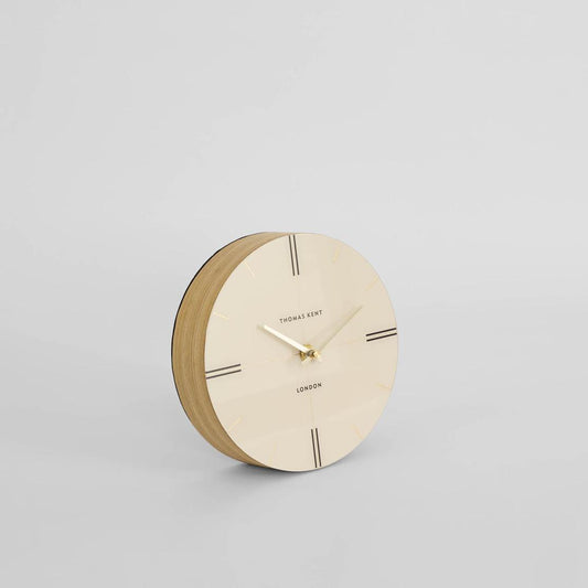 Thomas Kent Greenwich Mantel Clock Oak Stripe