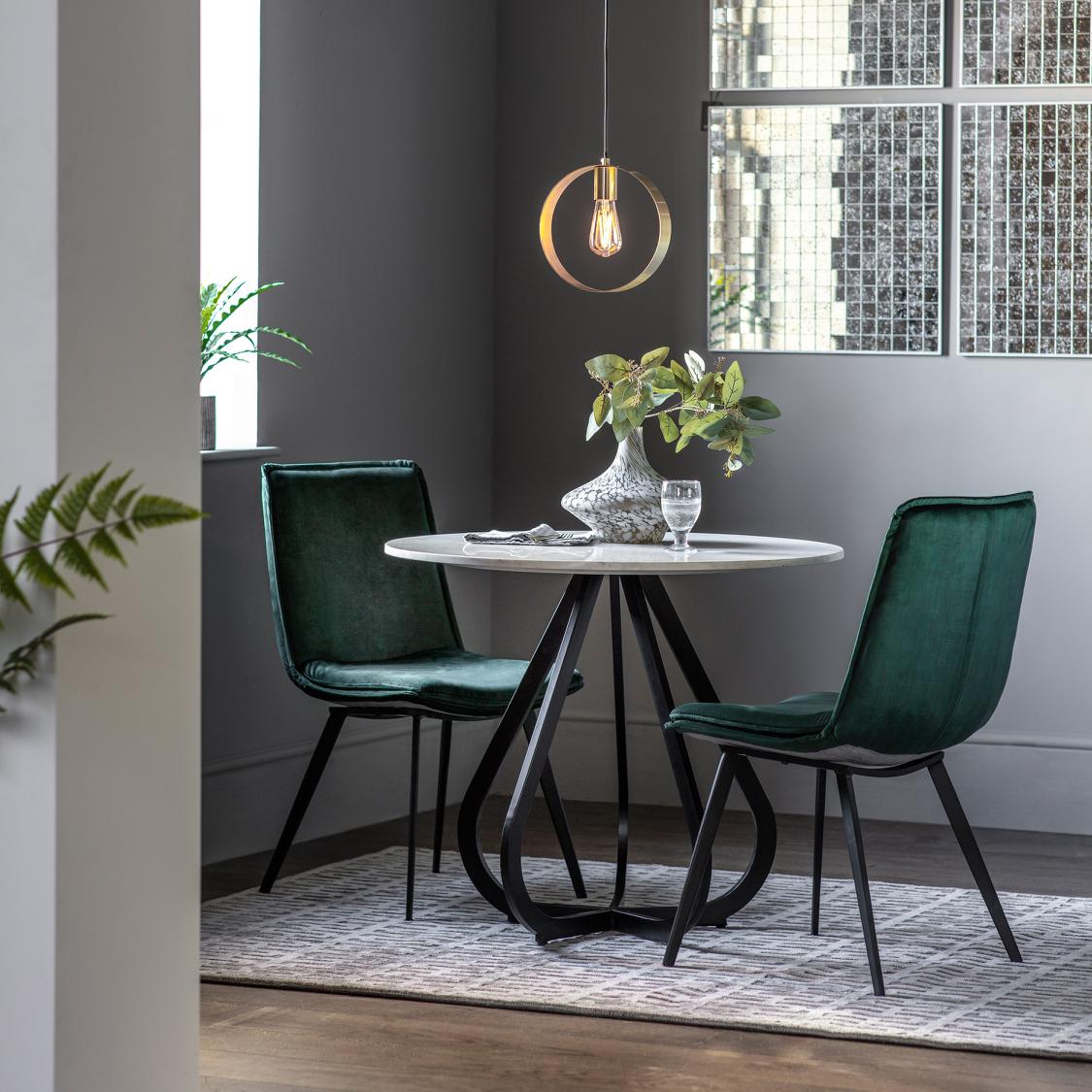 Moorgate Dining Table Black 90cm