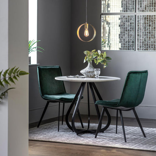 Moorgate Dining Table Black 90cm