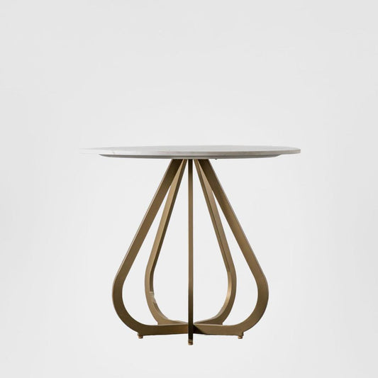 Moorgate Dining Table Gold 90cm