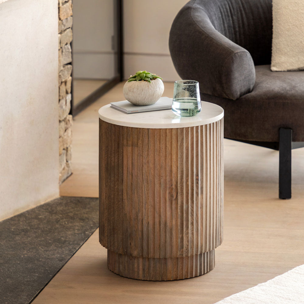 Marmo Side Table 400x400x500mm