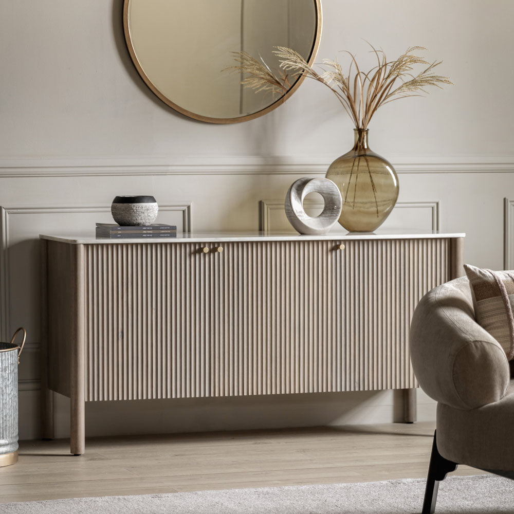 Marmo 3 Door Sideboard 1516x450x750mm