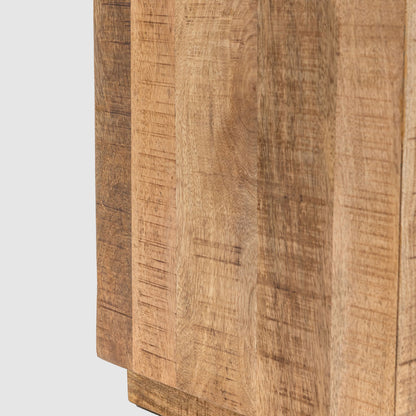 Iowa Side Table Natural 400x400x550mm