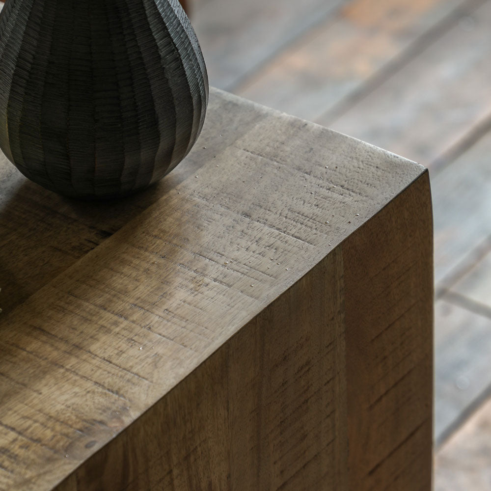 Iowa Side Table Natural 400x400x550mm