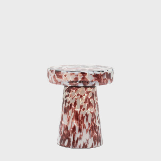 Murano Side Table Leopard 395x395x465mm