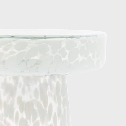 Murano Side Table White 395x395x465mm