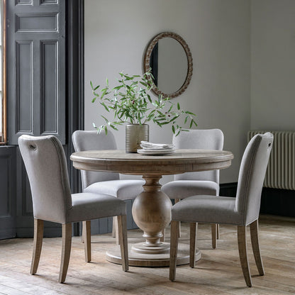 Vancouver Rnd Ext Dining Table 120/160x120x75cm