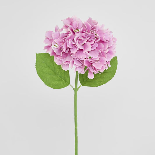 Hydrangea Stem Soft Touch 50cm Dark Pink
