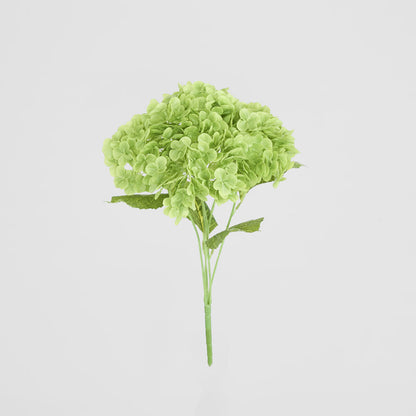 Real Touch Hydrangea 5 Head Bunch Green