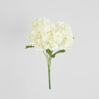 Real Touch Hydrangea 5 Head Bunch White