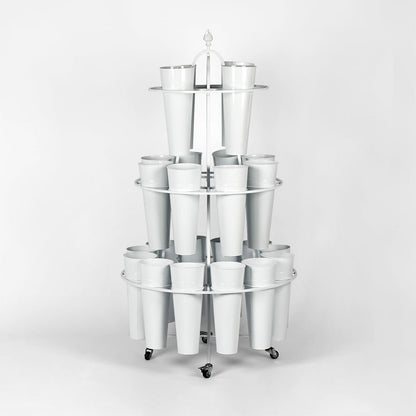 Bucket Stand 24 Bucket White
