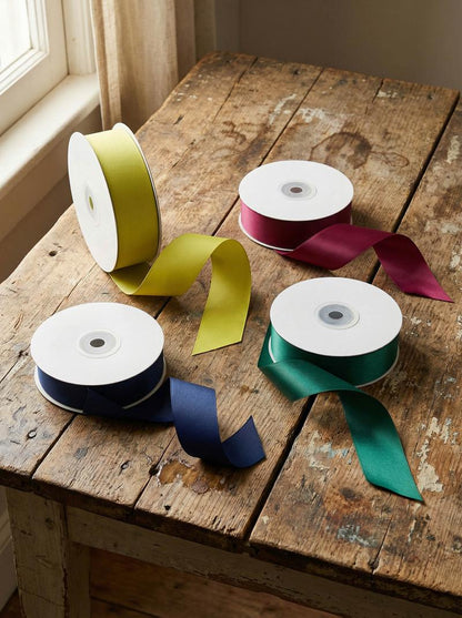 Dark Red 91.4m - 25mm Double Sided Satin Ribbon P268
