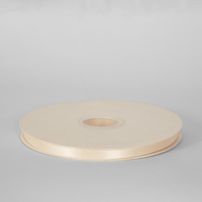 Cream Double Sided Satin Ribbon 9mm 100 yards - Cream