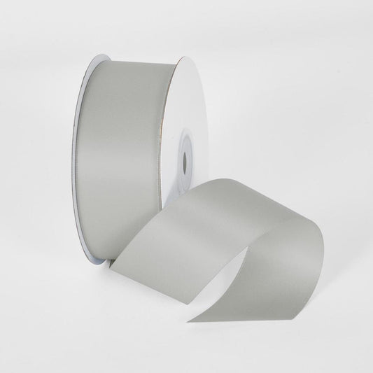 Shell gray 22.86m -38mm Double Sided Satin Ribbon P007