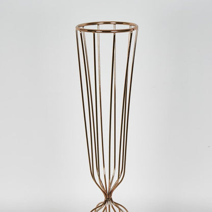 Rose Gold Iron Floral Ball Stand