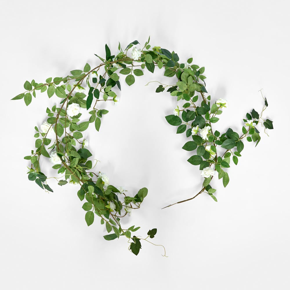 Rose Garland 170cm White