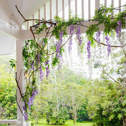 Wisteria Garland White