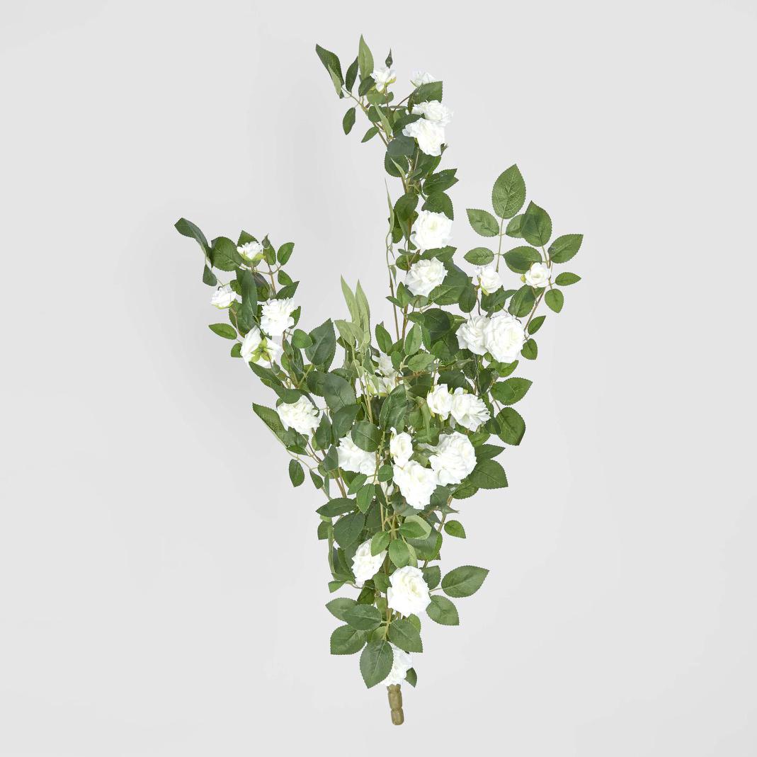 Hanging Rose Spray White
