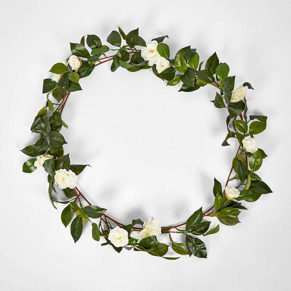 White Camellia Garland 180cm