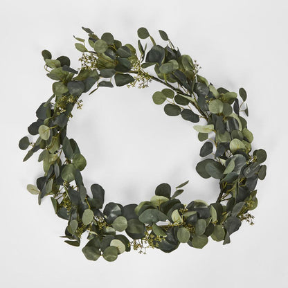 Silver Dollar Leaf Garland with Seed 182cm