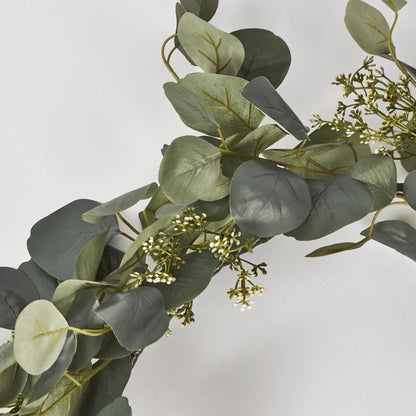 Silver Dollar Leaf Garland with Seed 182cm