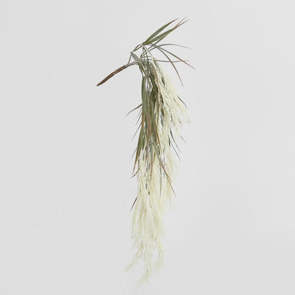 Ivory White Hanging Wheat Bush