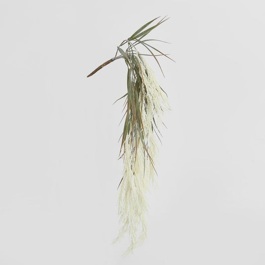 Ivory White Hanging Wheat Bush