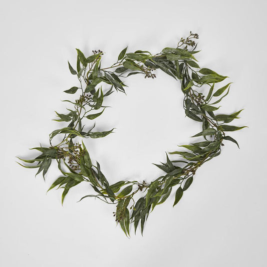 Seeded Eucalyptus Garland Green 180cm