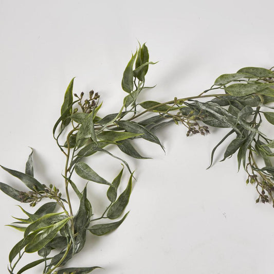 Seeded Eucalyptus Garland Green 180cm
